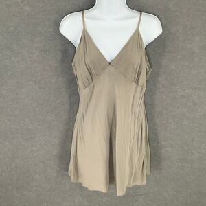 Meghan Noland Silk Cami Mini Dress Babydoll Party XL Old Money Quiet Luxury
